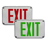 exit sign, wet location, hose down area, outdoors