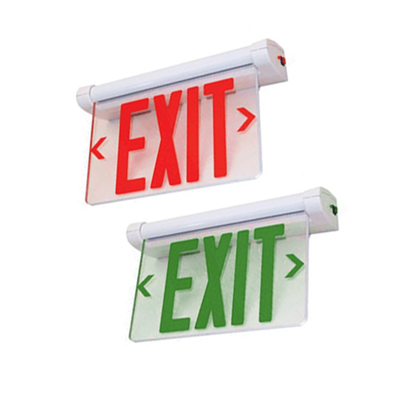 Adjustable Aluminum Edge-Lit Exit Sign