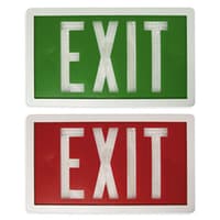 Self Luminous Tritium Exit Sign Series EESL: UL924 Listed Non-Electrical