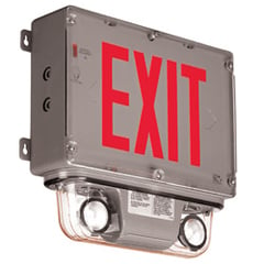 Hazardous Location Emergency Exit Combo, Class 1 Division 2 Series : EEXH